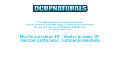Desktop Screenshot of dcupnaturals.com
